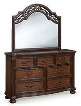 Lavinton King Poster Bed, Dresser, Mirror and Nightstand
